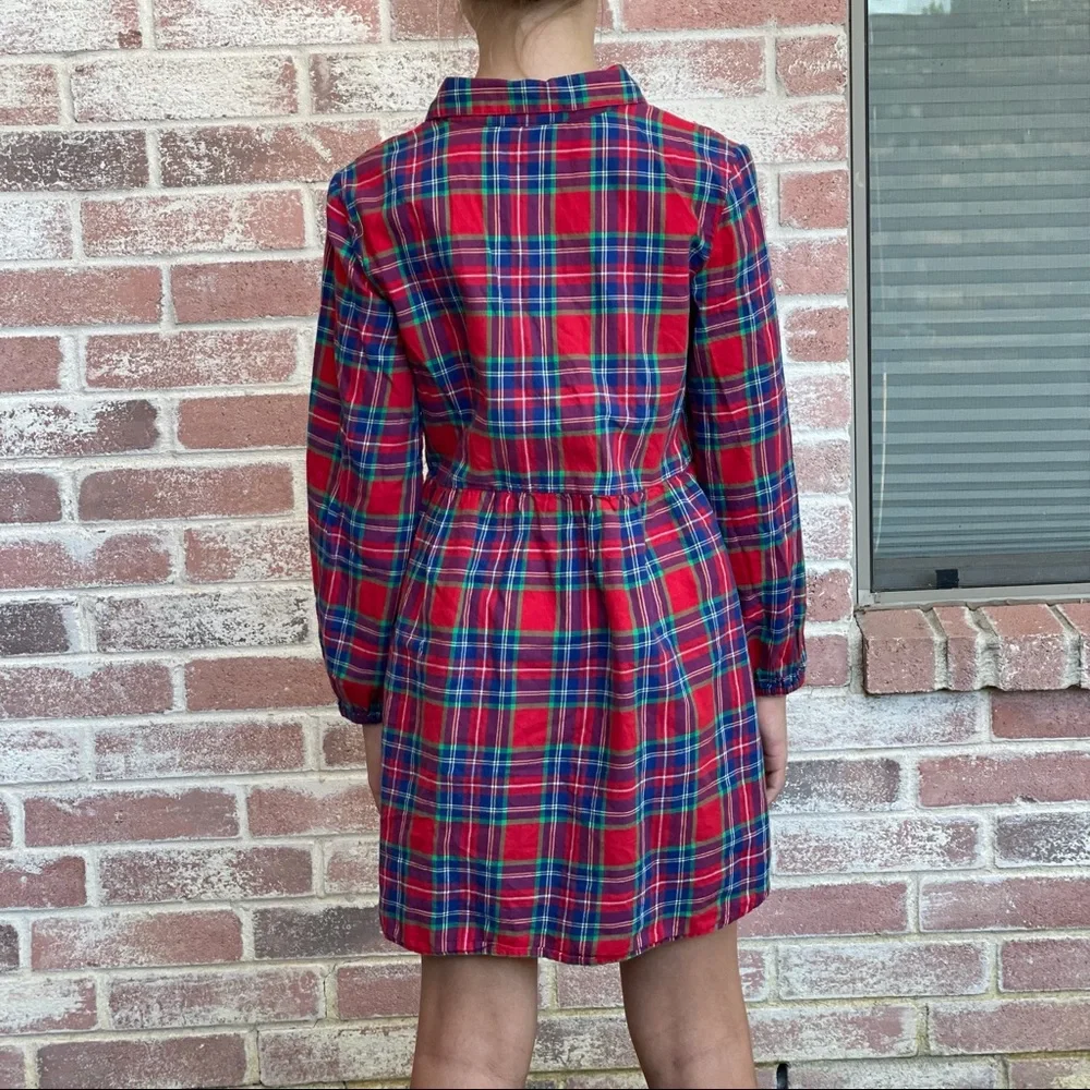 Gap Kids Red Plaid Dress Sz 12